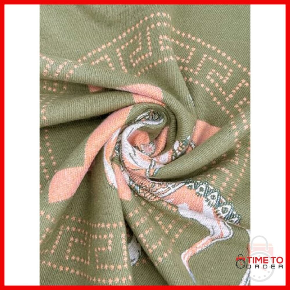 Reversible Cashmere-Like Pashmina Shawl Wrap - 70x180cm - Picture 4 of 8